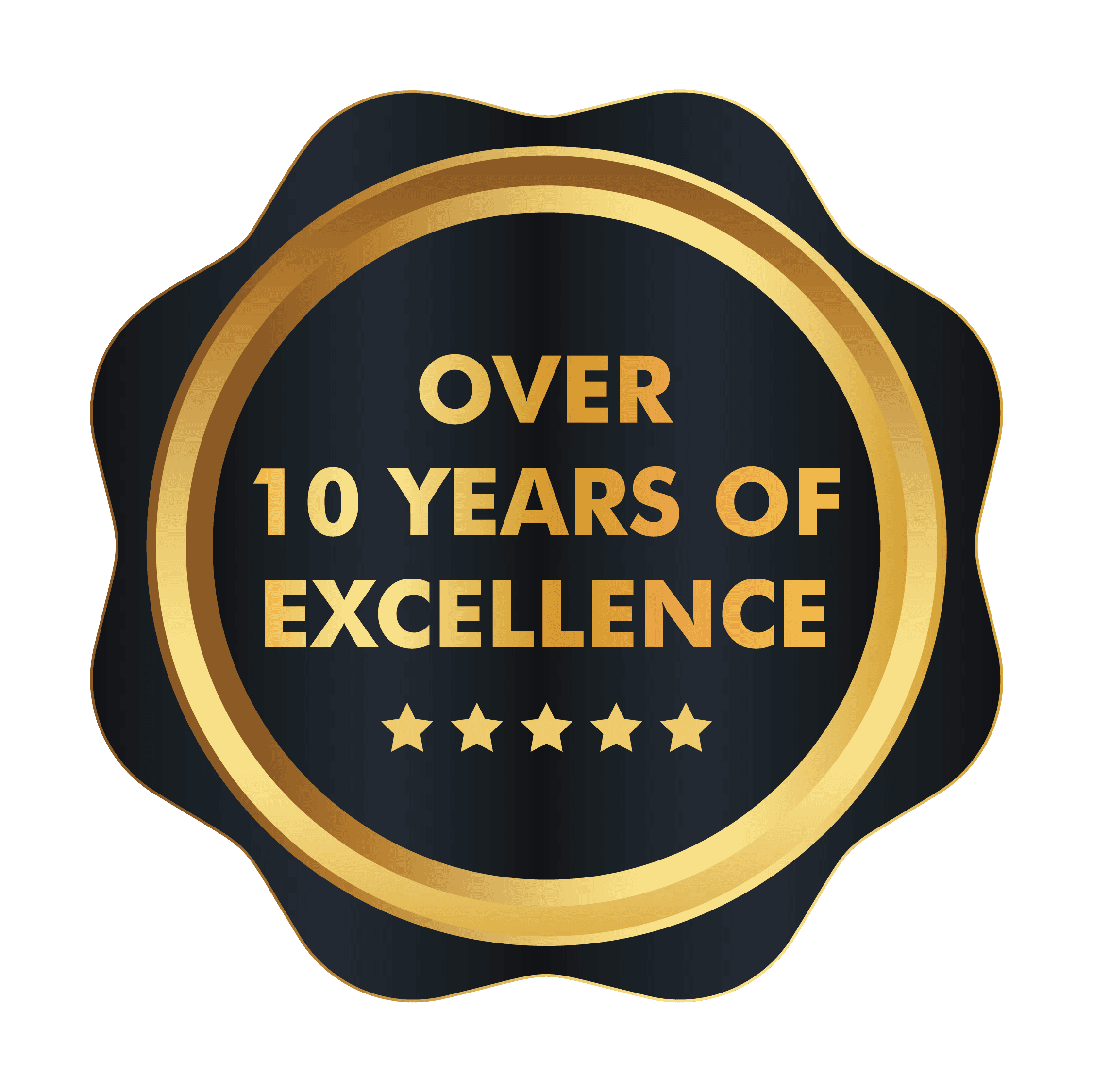 over 10 years of excelence